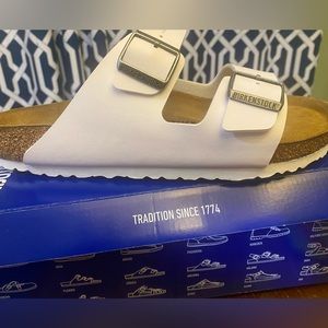 Birkenstock sandles white